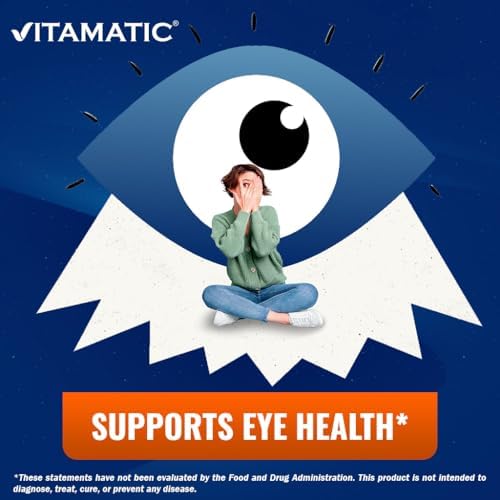 Side profile of Vitamatic eye support softgels container