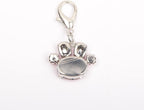 Lobster claw clasp detail on rhinestone dog collar charm