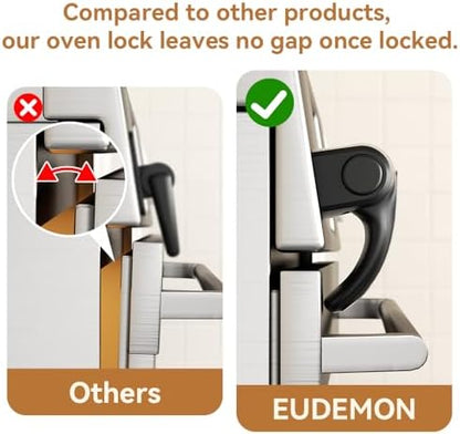 Eudemon baby proofing oven lock attached to oven handle
