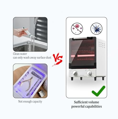 Professional metal manicure tools inside Lifancy sterilizer