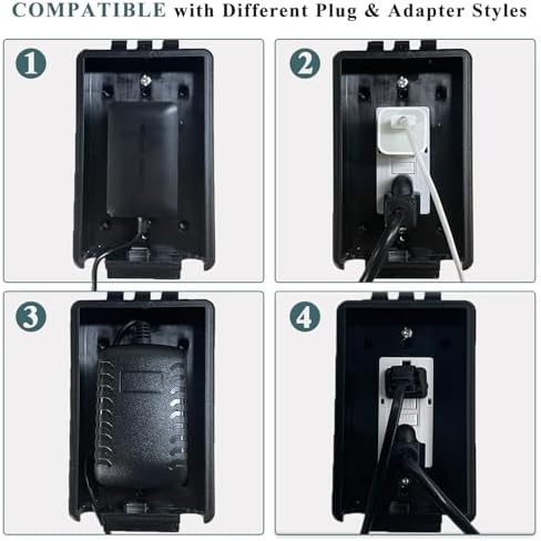 Side profile of Pilispark outlet box demonstrating cable routing notches