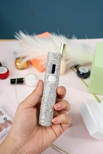 Close up of rhinestone detailing on Keeyada UV nail light