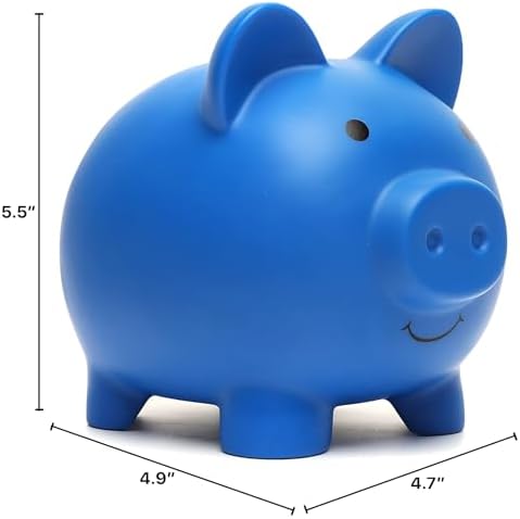 XDRELEC plastic children money saving box placed as a decorative piece on a kids bedroom shelf