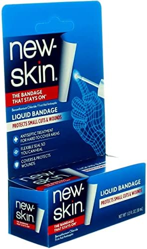 New-Skin waterproof skin glue for minor cuts packaging display