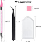 Professional nail art application using Vanalia picker tools
