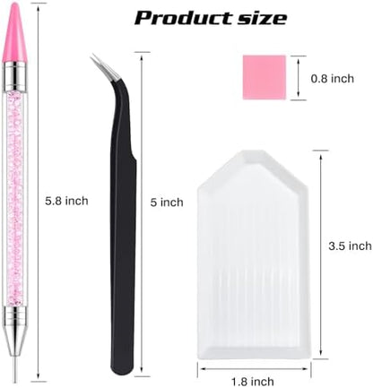 Professional nail art application using Vanalia picker tools