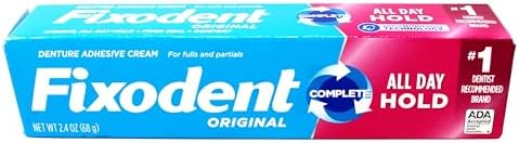 Four tube denture cream pack providing months of daily stability