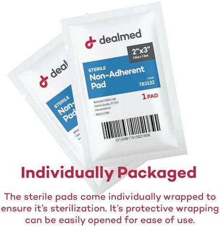 Dealmed medical grade sterile pads showing breathable material texture