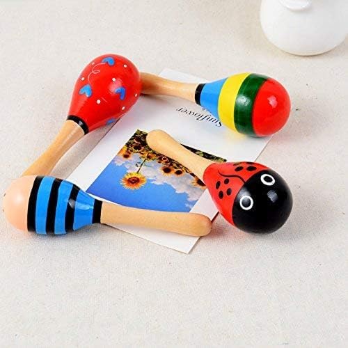 Six piece set of random pattern children percussion instruments perfect for party favors