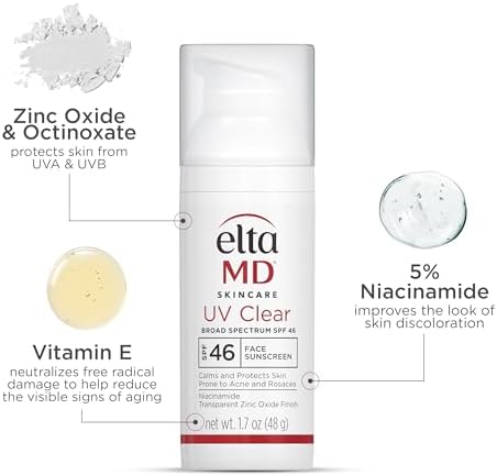 EltaMD UV Clear dermatologist recommended face sunscreen 91g tube