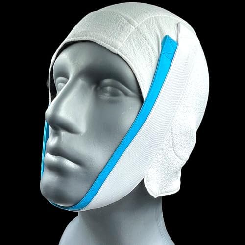 Knightsbridge Sleep Solutions vertical lift chin strap for CPAP therapy support.
