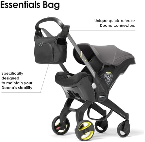 Doona Essentials Bag showing internal storage compartments