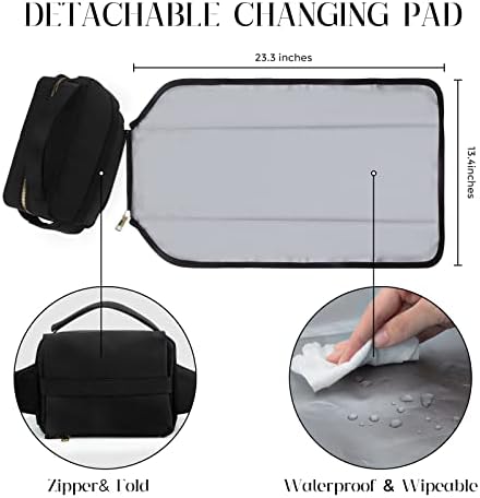 Printe small diaper bag attached to stroller