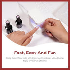Zosppei compact white nail dryer in use on finger