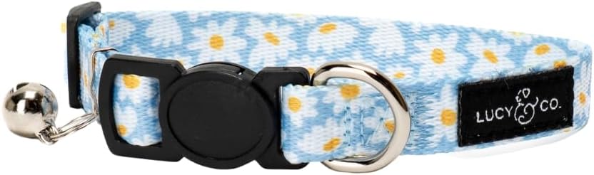 Lucy & Co. Cutie Patootie Breakaway Cat Collar with Bell - Designer Print Adjustable Safety Collar for Cats, Kittens & Small Dogs, Lightweight Pet Collar for Boy & Girl Cats - Small - Image 9