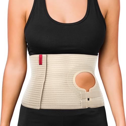 ORTONYX post operative support garment showing the full length hook and loop closure system for customized compression