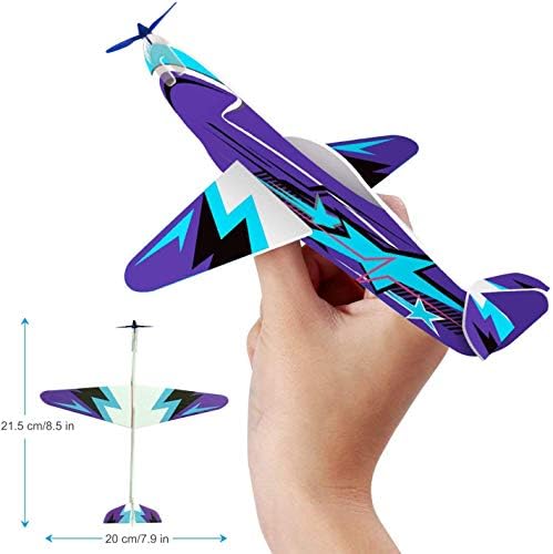 Joygogo foam glider plane layout displaying the individual wings and fuselage pieces before easy snap-fit assembly.