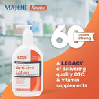 Rugby Laboratories cooling and soothing lotion for dry itchy skin relief