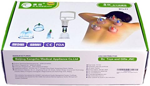 Biomagnetic points inside Kangzhu cupping cups for targeted magnetic therapy.