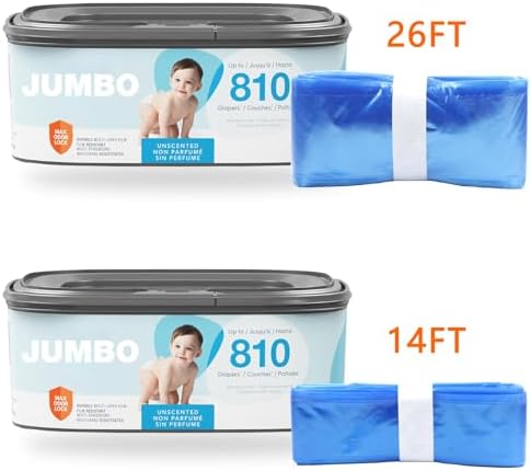 Aimidodo diaper pail refill compatibility display