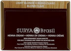 Surya Brasil deep conditioning henna cream for gray coverage demonstrating the product dimensions and size.