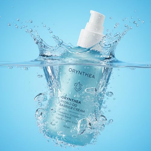 Orynthea Hydro-DD Barrier Cream texture swatch and packaging