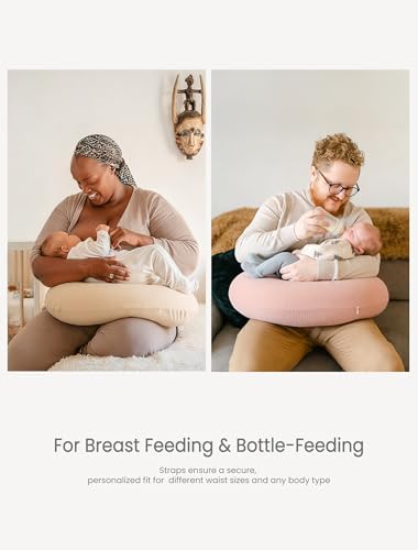 Lulumoon feeding pillow cover showing hidden zipper safety feature