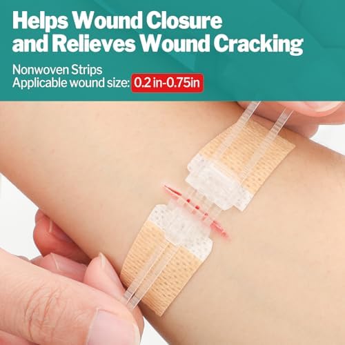 AZEN hypoallergenic butterfly bandages in multiple sizes for minor cuts