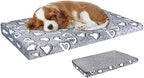 VANKEAN dog crate mat mattress plush side up for winter warmth