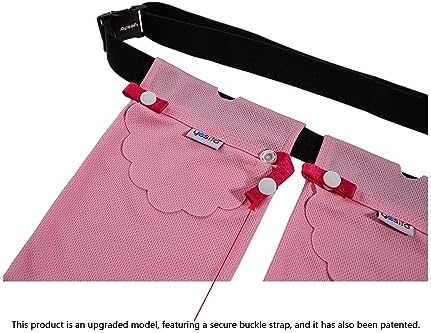 Blue open-mesh shower lanyard bag designed for safe post-operative bathing support