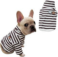 IMDOUBLEDOU turtleneck dog shirt front view showcasing cute embroidery detail