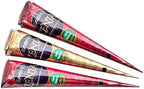 Zenia reddish brown chemical free henna paste cone tip details