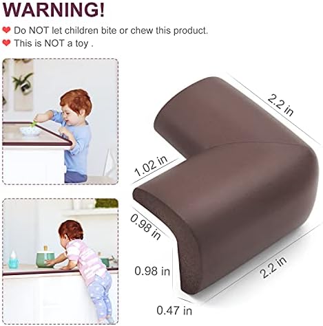 Heavy duty brown foam edge protector on home furniture