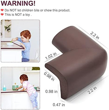 Heavy duty brown foam edge protector on home furniture