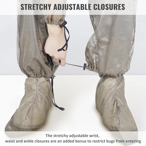 2win2buy mosquito suit protective hood and jacket detail