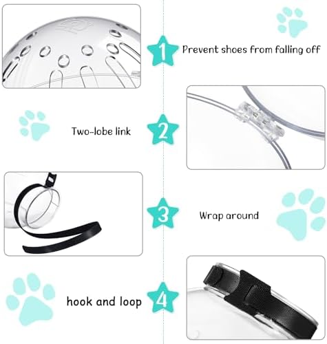 LEIFIDE protective pet bubble hood close up side view