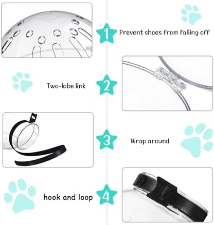 LEIFIDE protective pet bubble hood close up side view