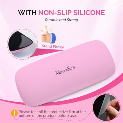 MelodySusie Portable Nail Pillow With Anti Slip Base