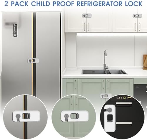 Wilbeva safety lock applied to kitchen freezer