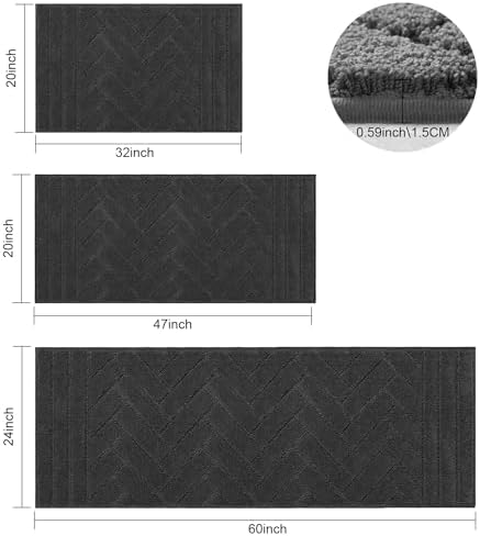 Tindbea pet mat layout showing its complete dimensions for an indoor entryway floor.