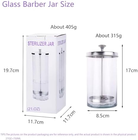 GoLashFun sterilizer jar with removable stainless steel basket