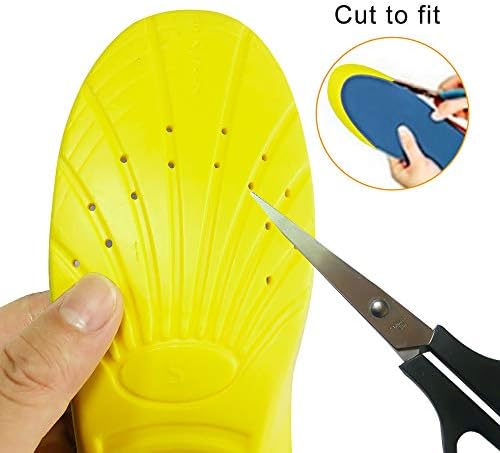 VoMii sports shoe inserts placed inside a running shoe for pain relief.