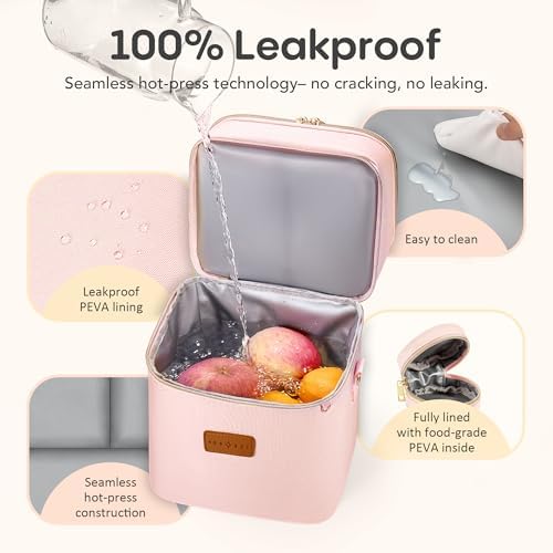 Interior view of waterproof breastmilk storage bag compartments
