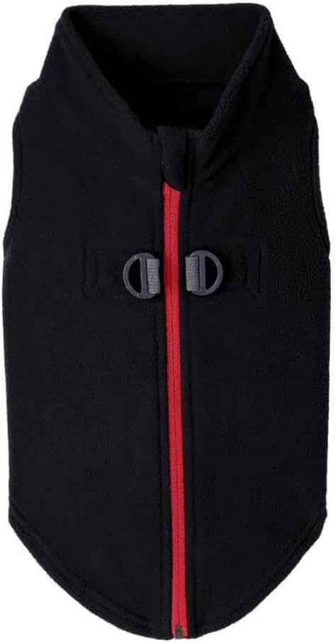 Gooby - Zip Up Fleece Vest, Fleece Jacket Sweater with Zipper Closure and Leash Ring, Pink, Medium - Image 12
