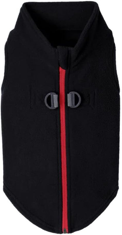 Gooby - Zip Up Fleece Vest, Fleece Jacket Sweater with Zipper Closure and Leash Ring, Pink, Medium - Image 12