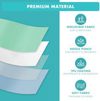 Bunlitent 36 by 38 inch underpad placed on a bed