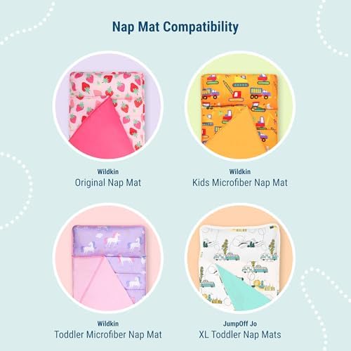Side profile view of Wildkin cotton blend toddler nap pillow