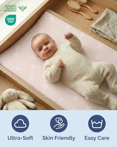 CGK Unlimited diaper table sheets folded stack