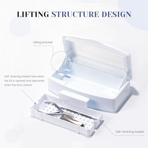 Aoboo nail disinfection box with lid open