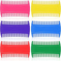 Tweruna 7 Piece Lice Comb set front view of multicolor double sided tools.